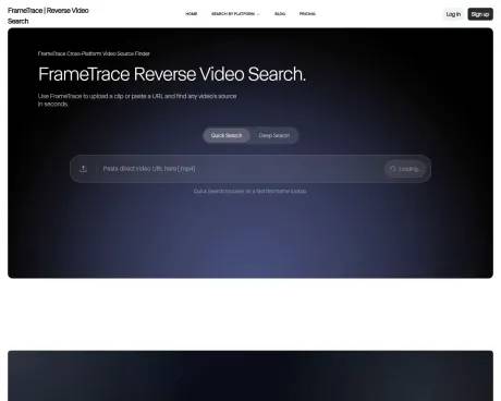 FrameTrace | Reverse Video Search screenshot